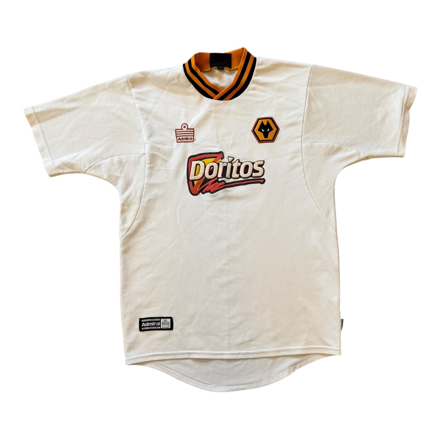 Small 2002/03 Admiral White Wolverhampton Wanderers Wolves Football Shirt