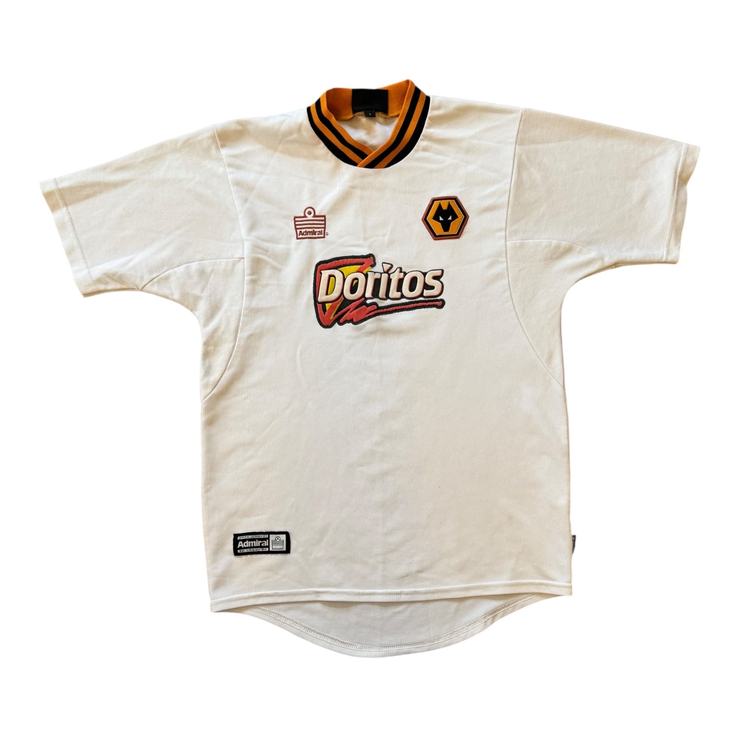 Small 2002/03 Admiral White Wolverhampton Wanderers Wolves Football Shirt