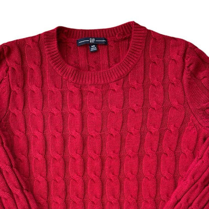 Extra small Gap Red Cable Knit Jumper