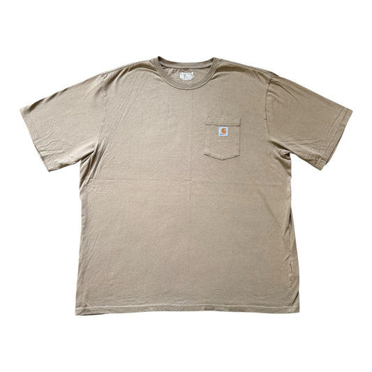 3XL tall Carhartt Beige Pocket T-Shirt