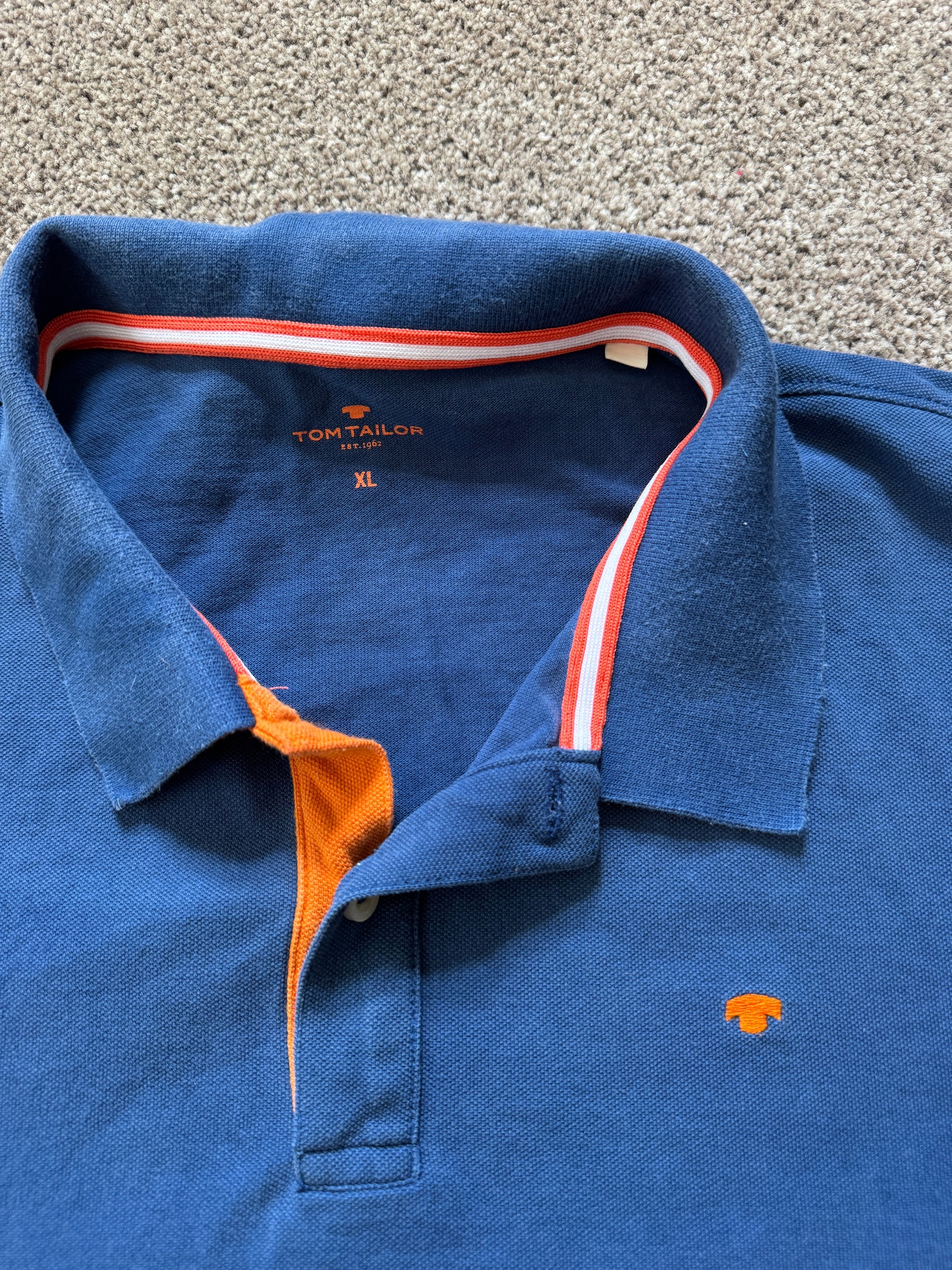 Extra large Tom Tailor Blue Polo Shirt