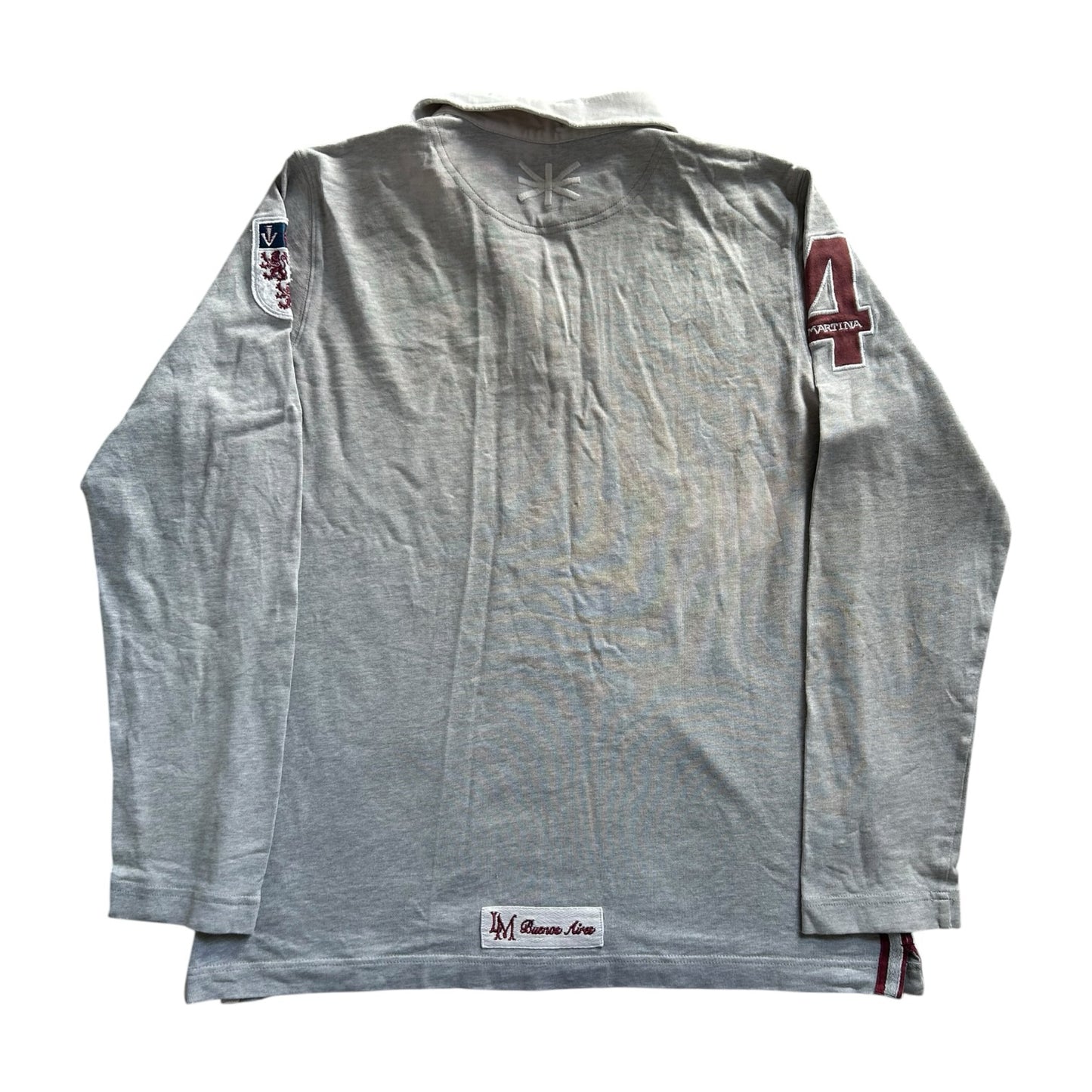 Large La Martina Grey Polo Rugby Shirt