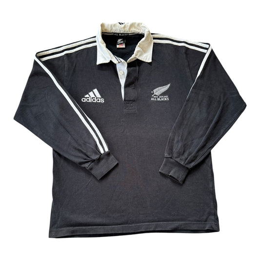 Small Adidas Black New Zealand All Blacks Rugby Shirt