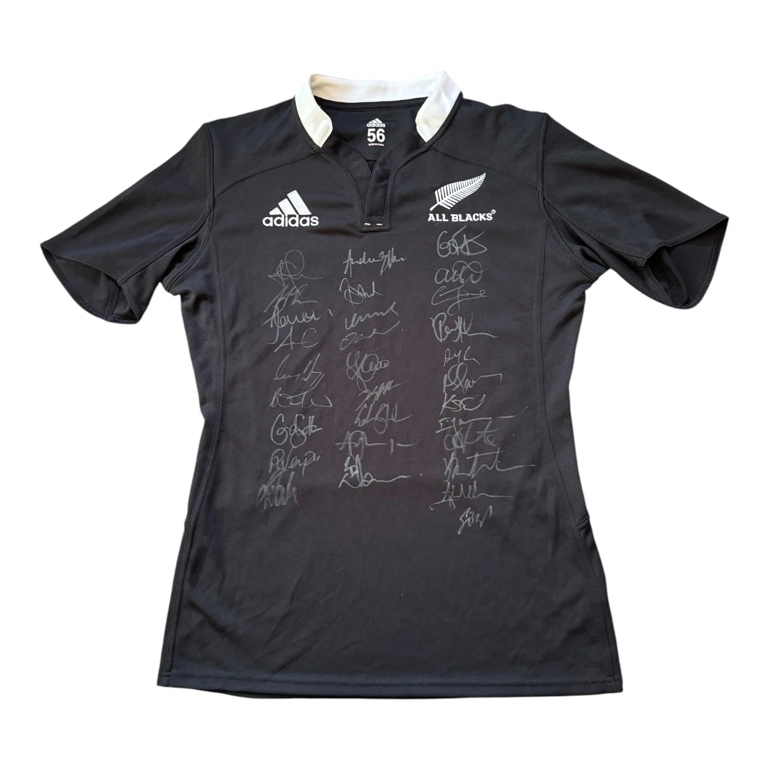 Medium Signed Adidas All Blacks New Zealand Black Rugby Shirt Flints medium-signed-adidas-all-blacks-new-zealand-black-rugby-shirt-flints
