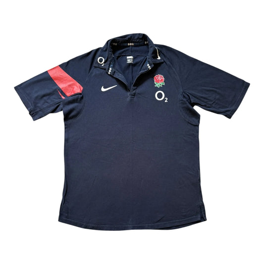 Large Nike Navy England Rugby Shirt