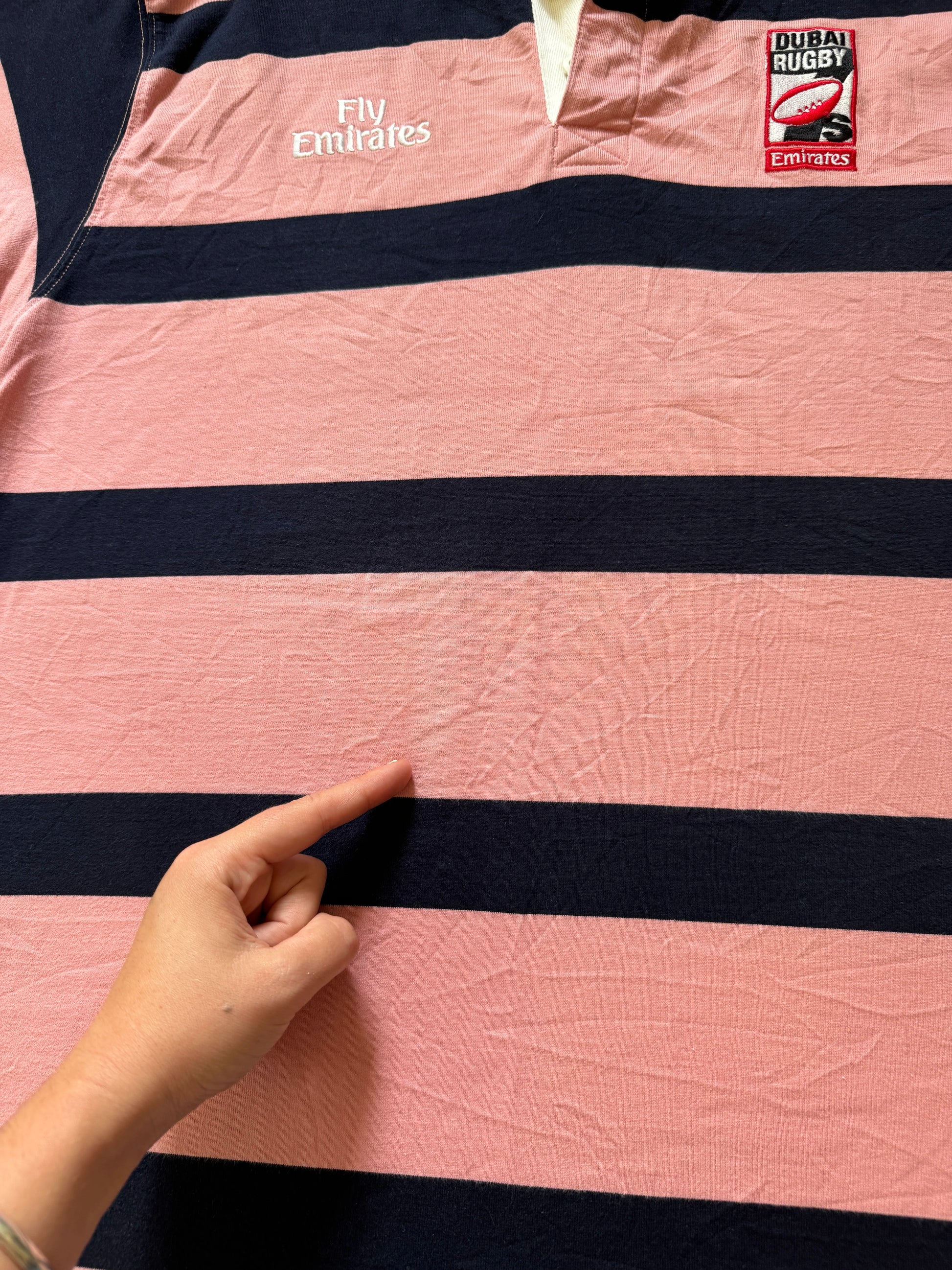 Medium Gilbert Pink Dubai Rugby Shirt