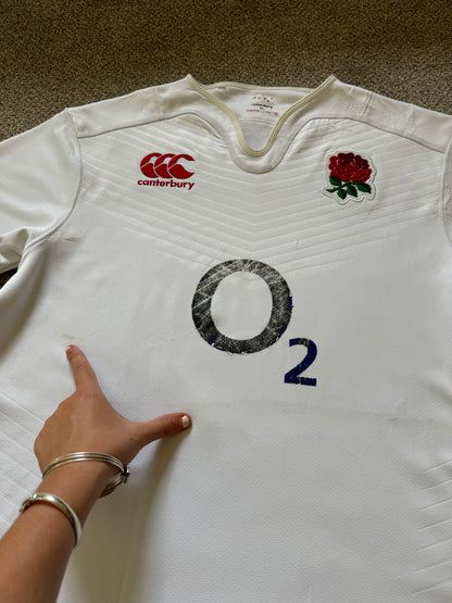 Extra large Canterbury White England Rugby Shirt