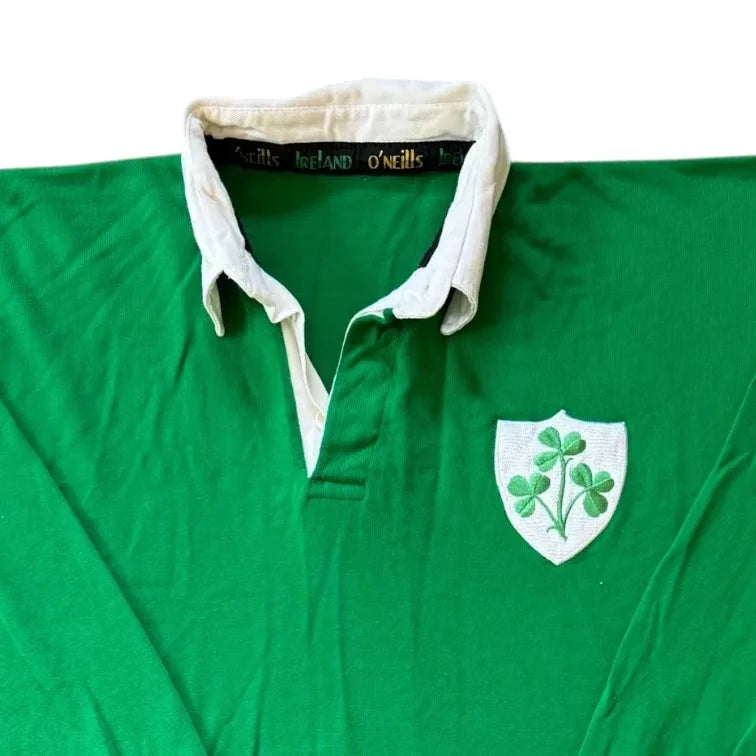 Extra large O'Neills Green Ireland Rugby Shirt