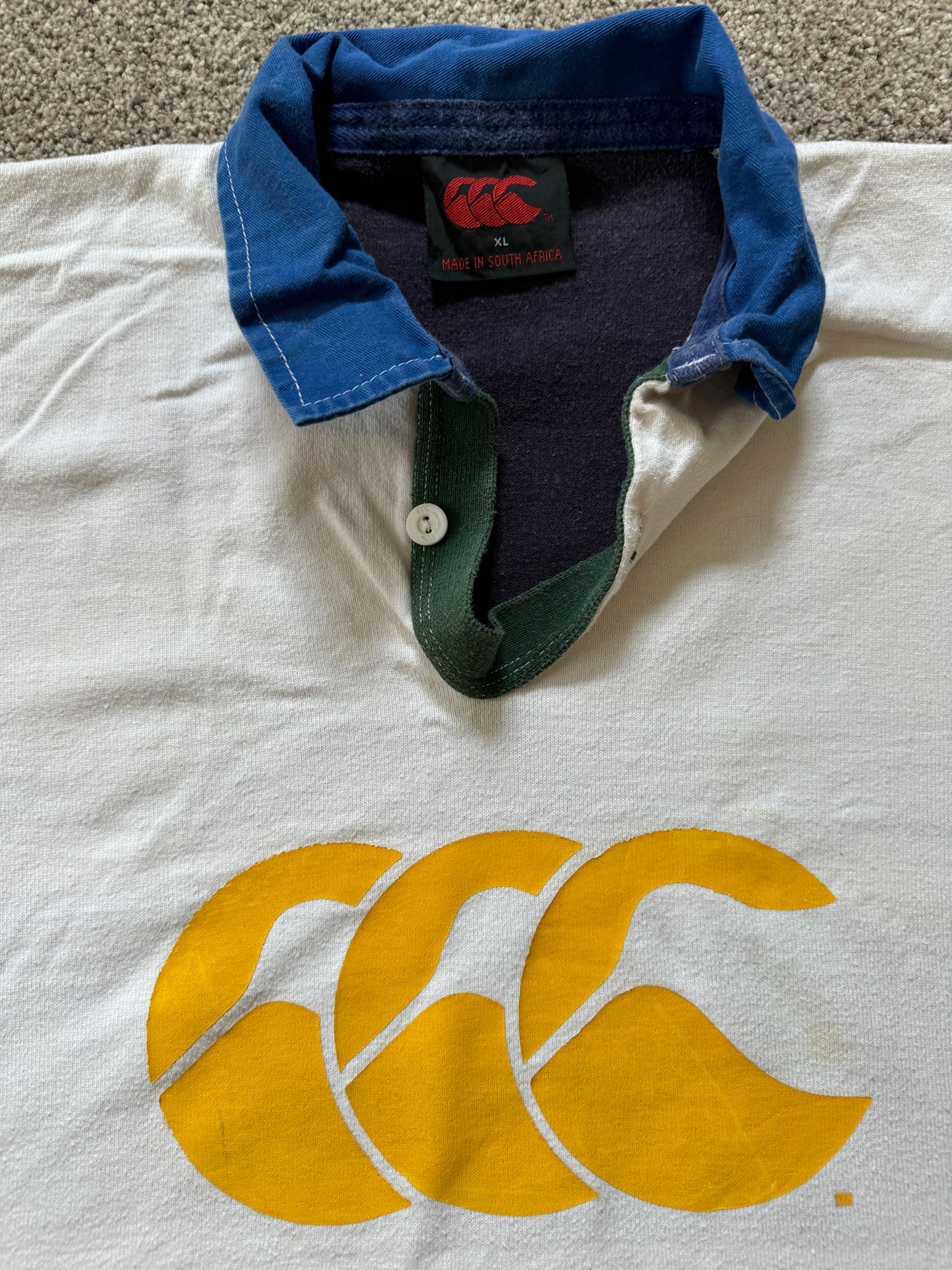 Extra large Canterbury White Rugby Shirt