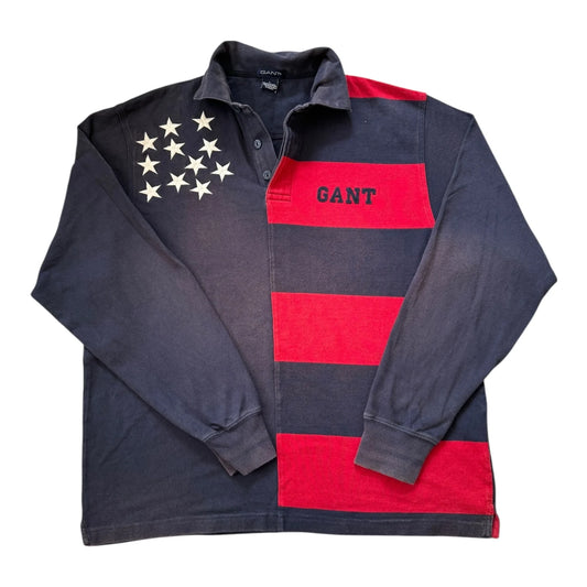 Large Gant Navy Rugby Shirt
