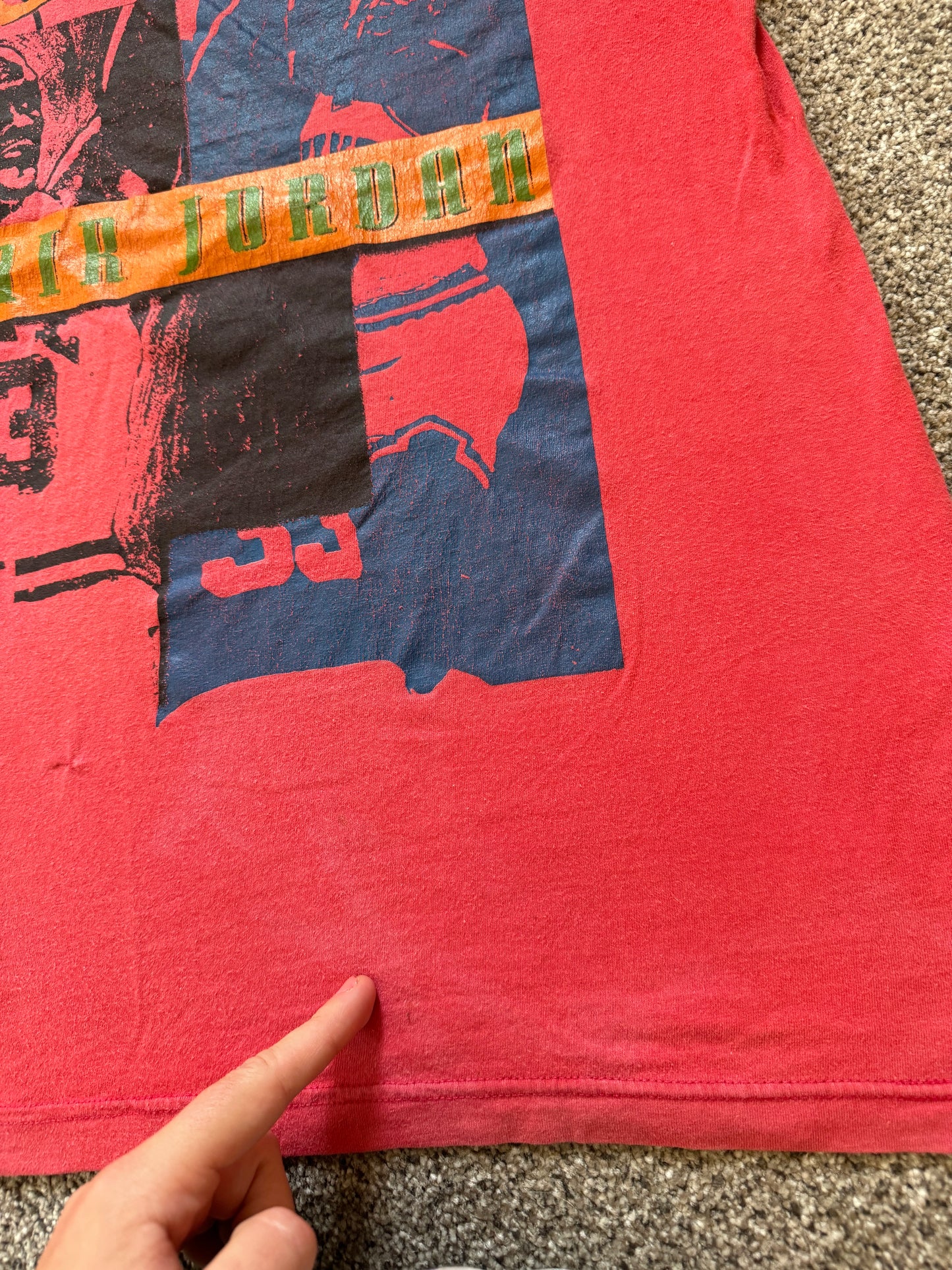 Rare Medium Nike Air Jordan 80's Red T-Shirt