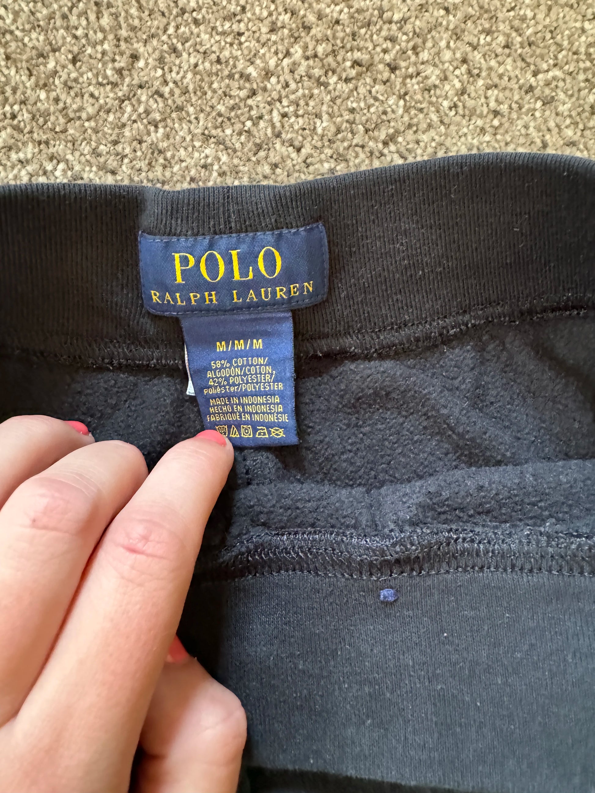 Medium Ralph Lauren Black Joggers