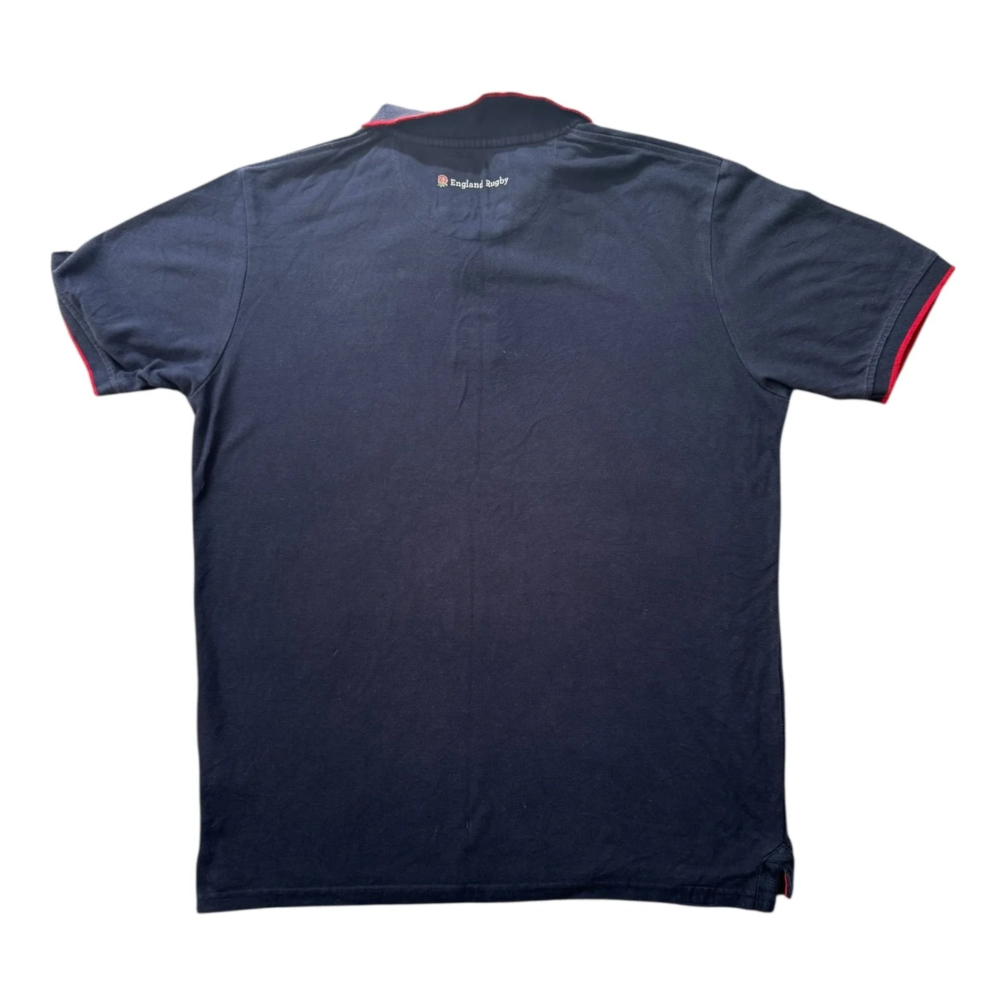 Large England Rugby Navy Polo Shirt