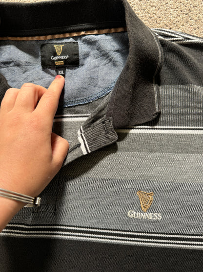 3XL Guinness Black Polo Shirt