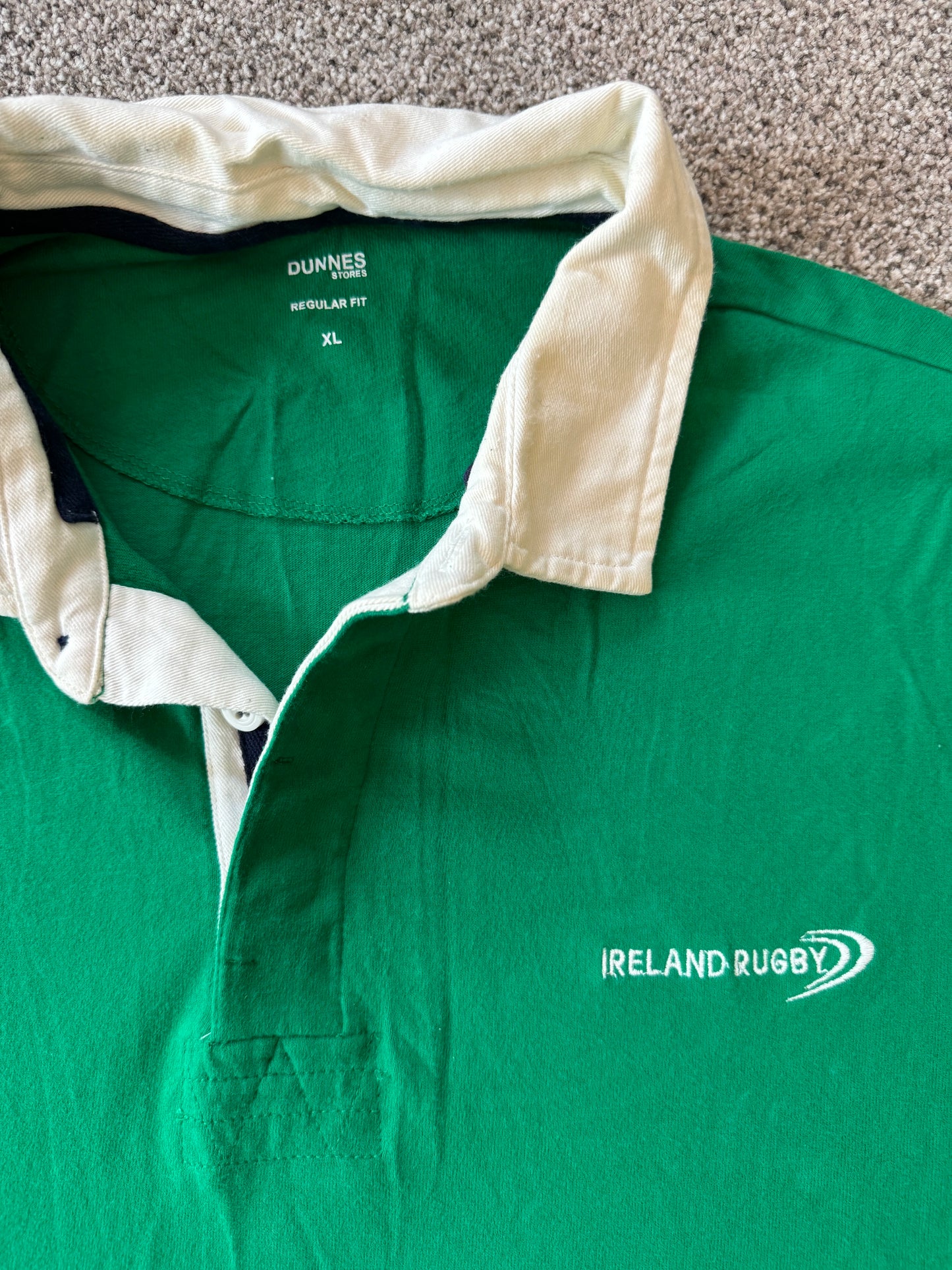 Extra large Dunnes Green Ireland Rugby Shirt