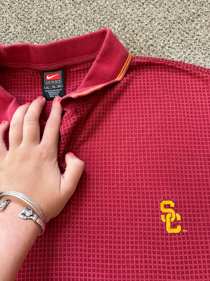 Extra large Nike USC Trojans Red Polo Shirt