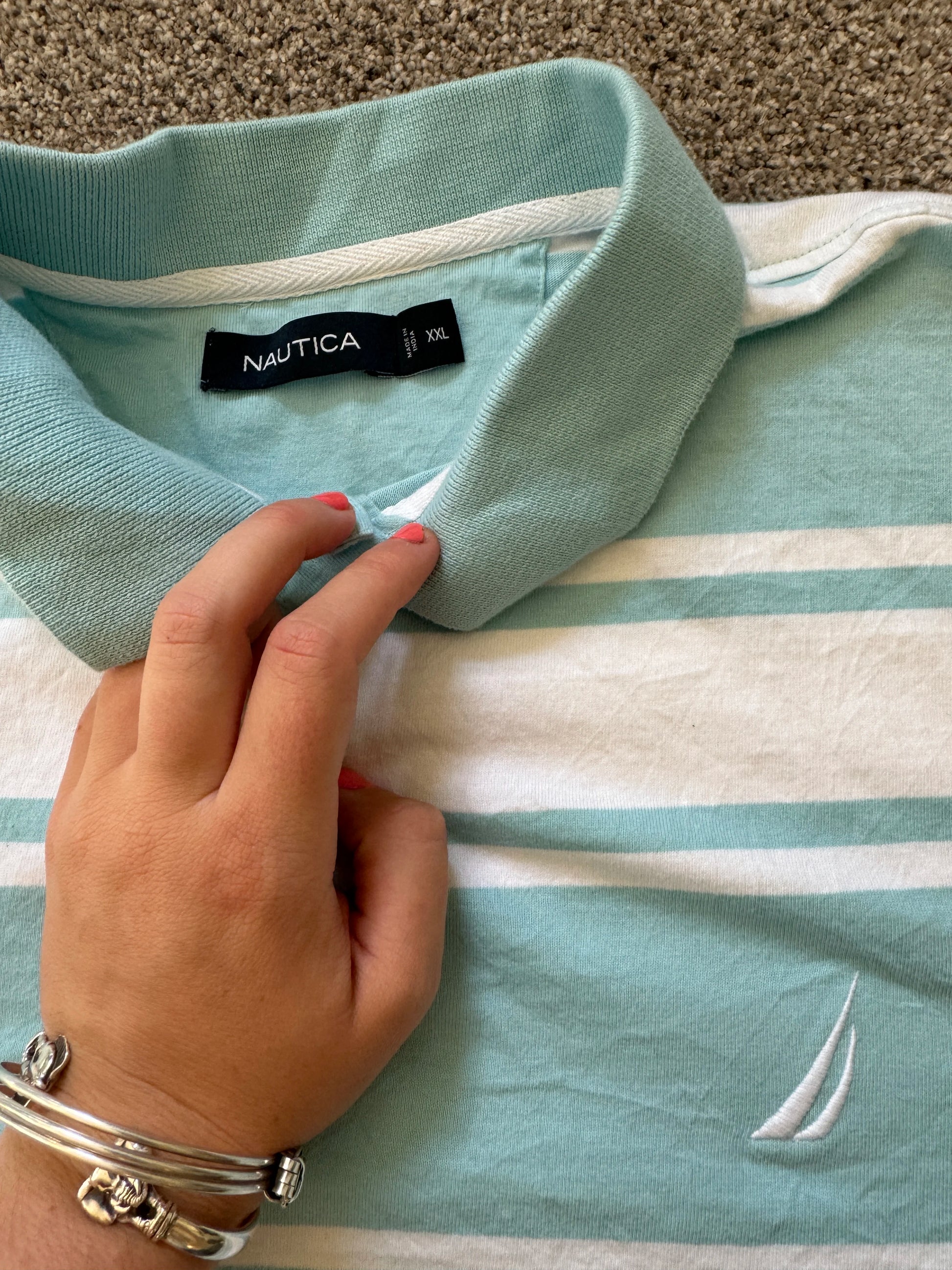 XXL Nautica Blue Polo Shirt