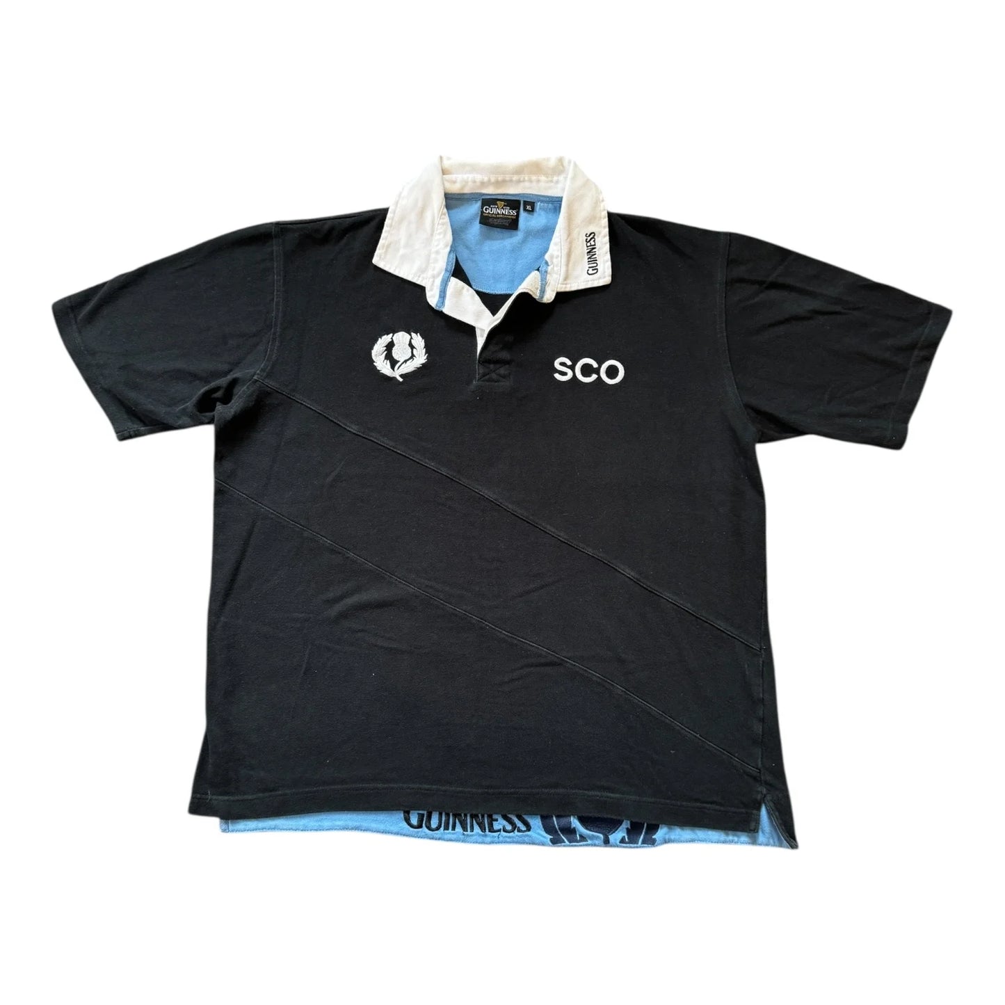 Extra large Guinness Scotland Black Rugby Shirt