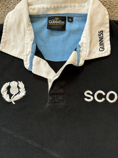 Extra large Guinness Scotland Black Rugby Shirt