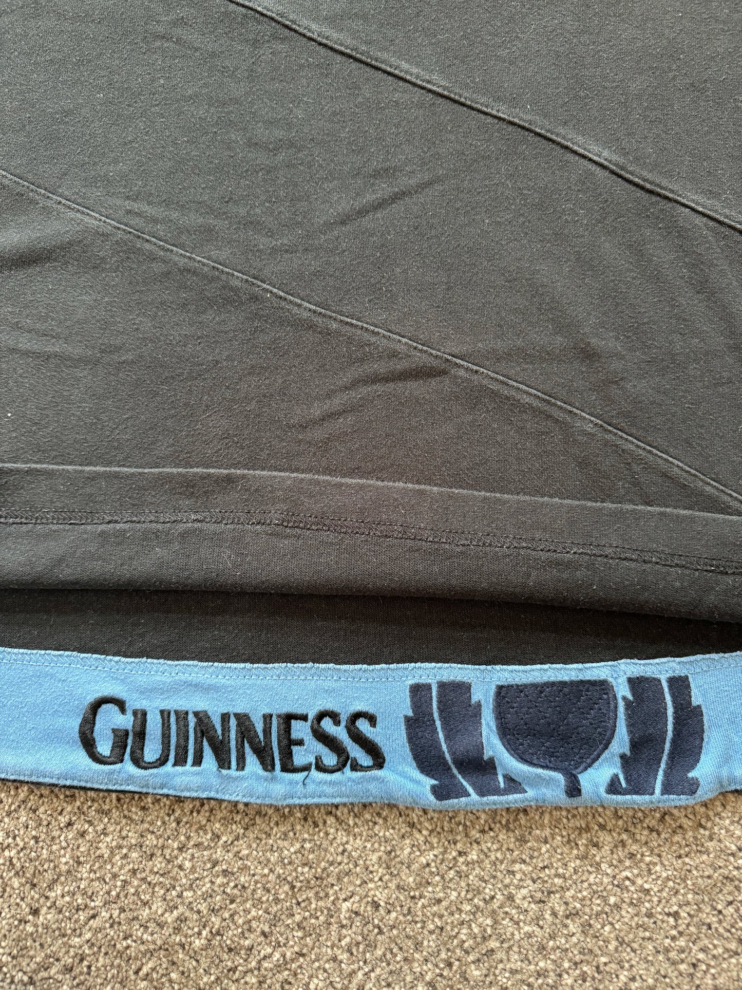 Extra large Guinness Scotland Black Rugby Shirt