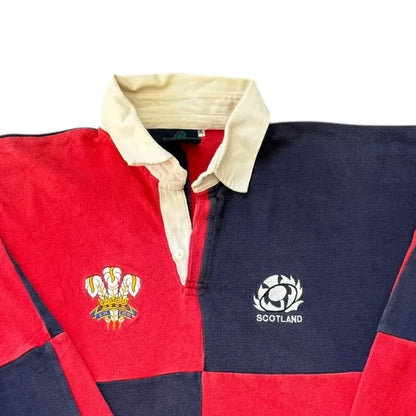 Extra large Pringle Wales Scotland Rugby Shirt