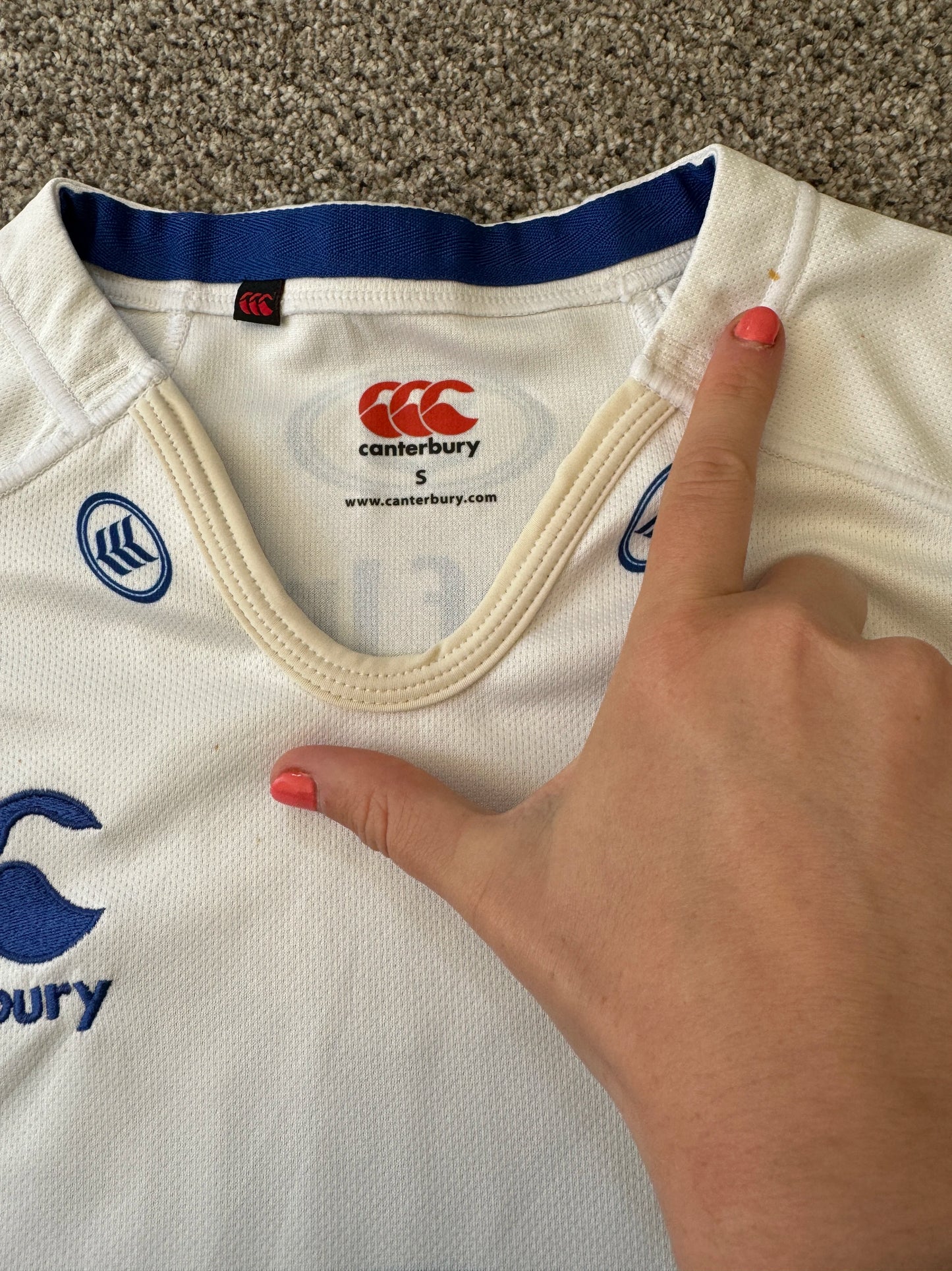 Small Canterbury White Leinster Rugby Shirt