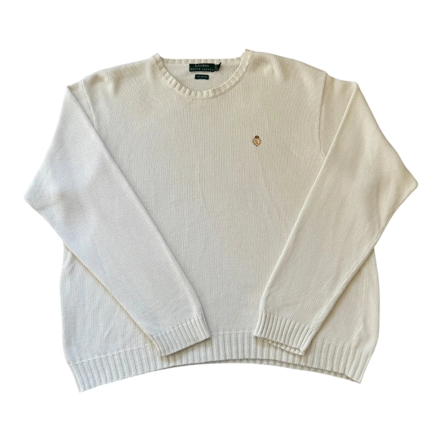 XXL Ralph Lauren White Heavy Knit