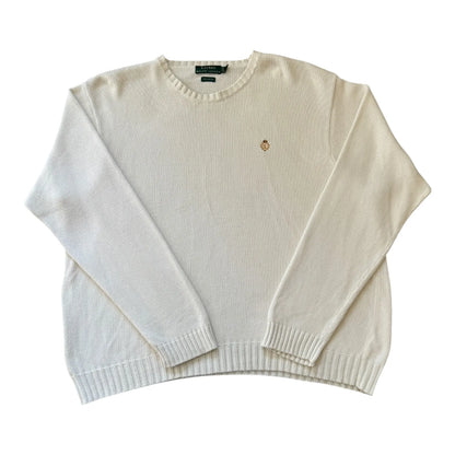 XXL Ralph Lauren White Heavy Knit