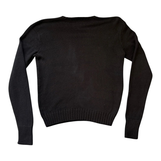 Medium Ralph Lauren Striped Black Knitted Jumper