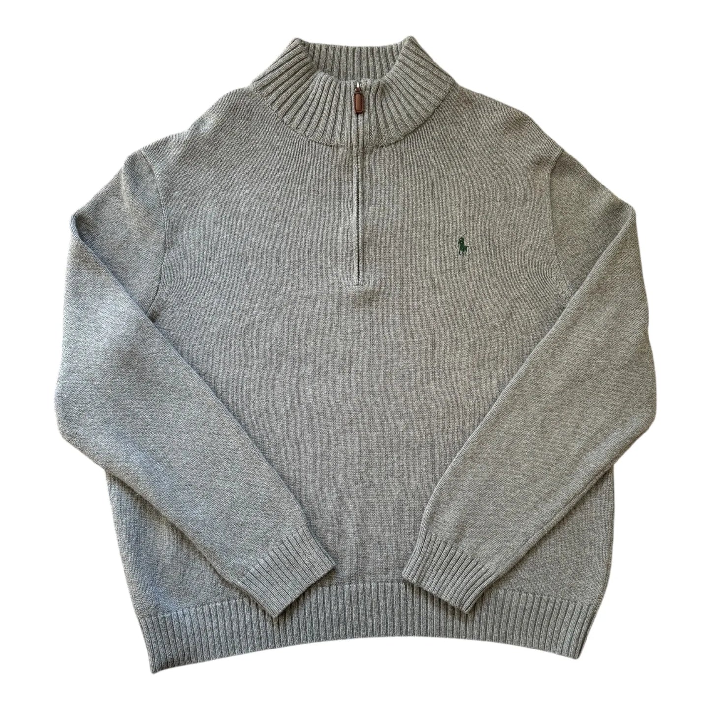 Extra large Ralph Lauren Grey Knitted 1/4 Zip
