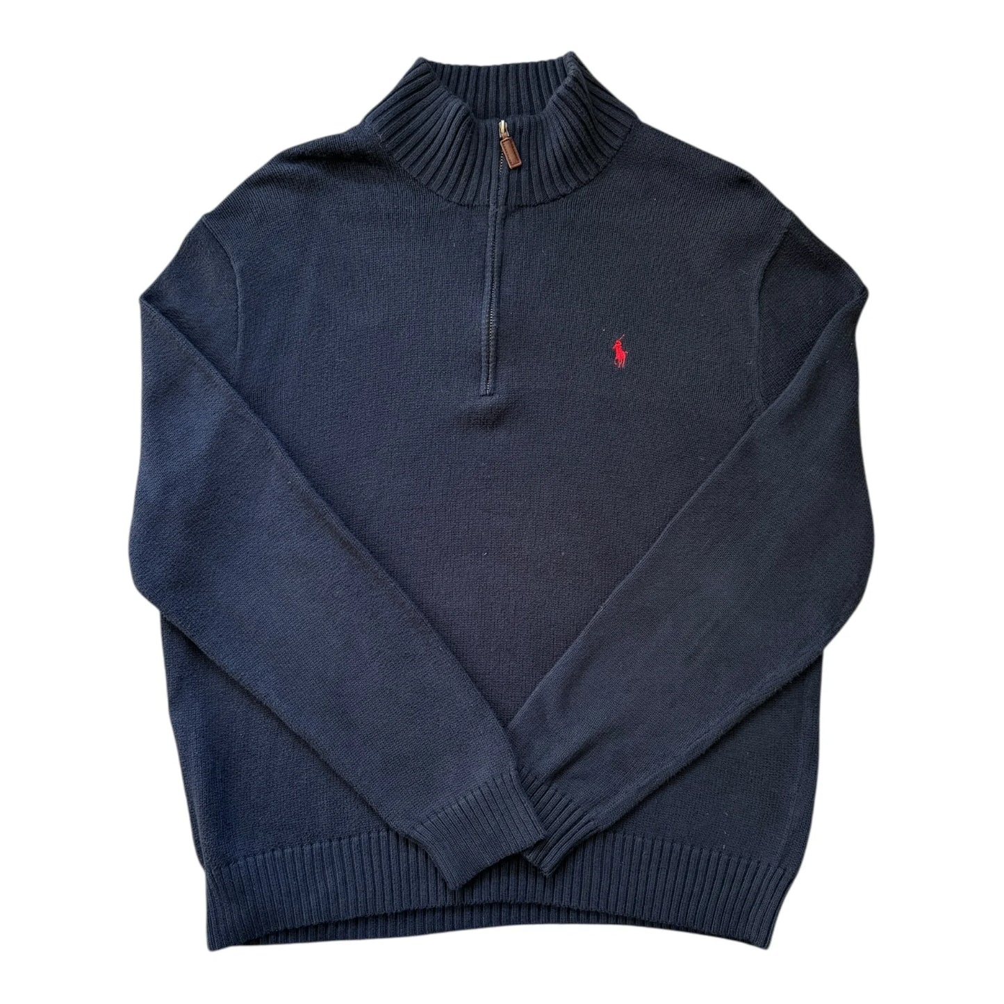 Extra large Ralph Lauren Navy Knitted 1/4 Zip