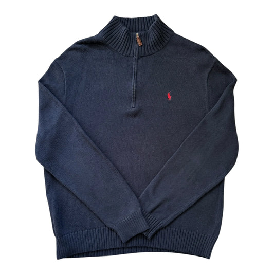 Extra large Ralph Lauren Navy Knitted 1/4 Zip