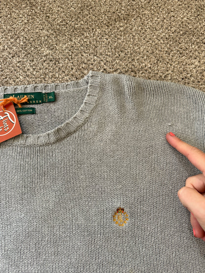 Extra large Ralph Lauren Grey Knitted Jumper
