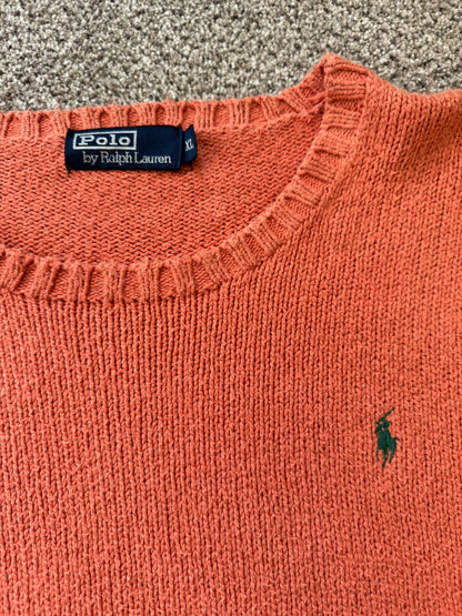 Extra large Ralph Lauren Orange Knitted Jumper