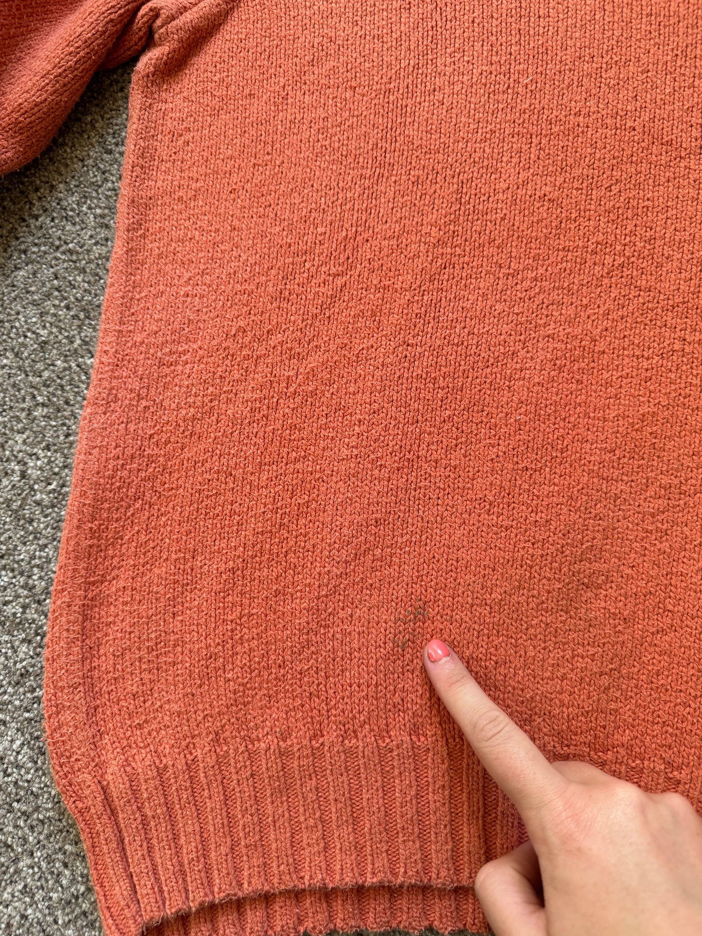 Extra large Ralph Lauren Orange Knitted Jumper