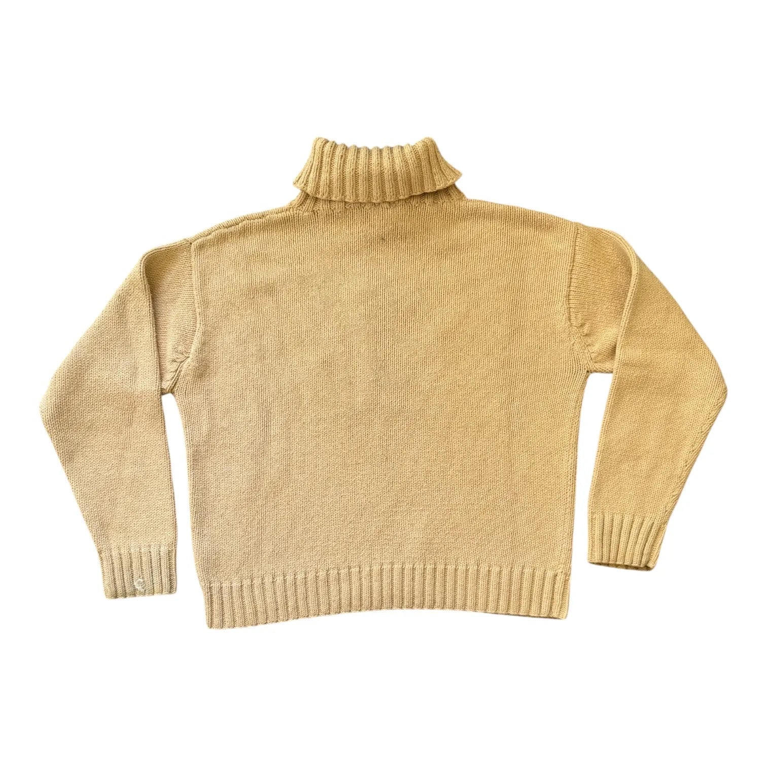 Woman's Medium Ralph Lauren Beige Knitted Dog Jumper