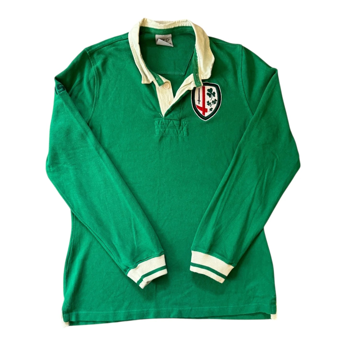 UK 14 London Irish Green Rugby Shirt