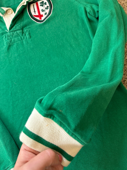 UK 14 London Irish Green Rugby Shirt