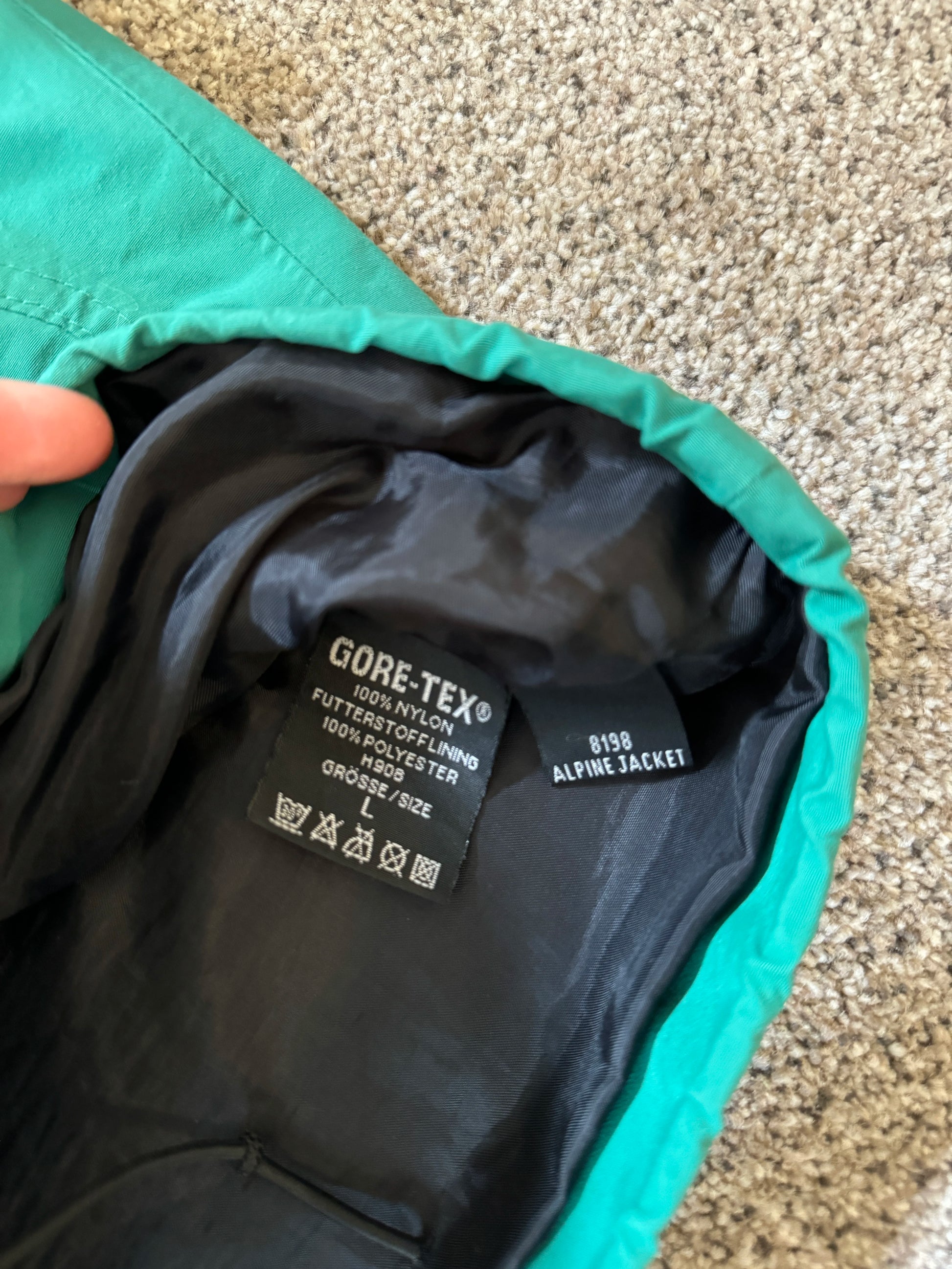 Large Schoffel Gore-Tex Green Alpine Jacket