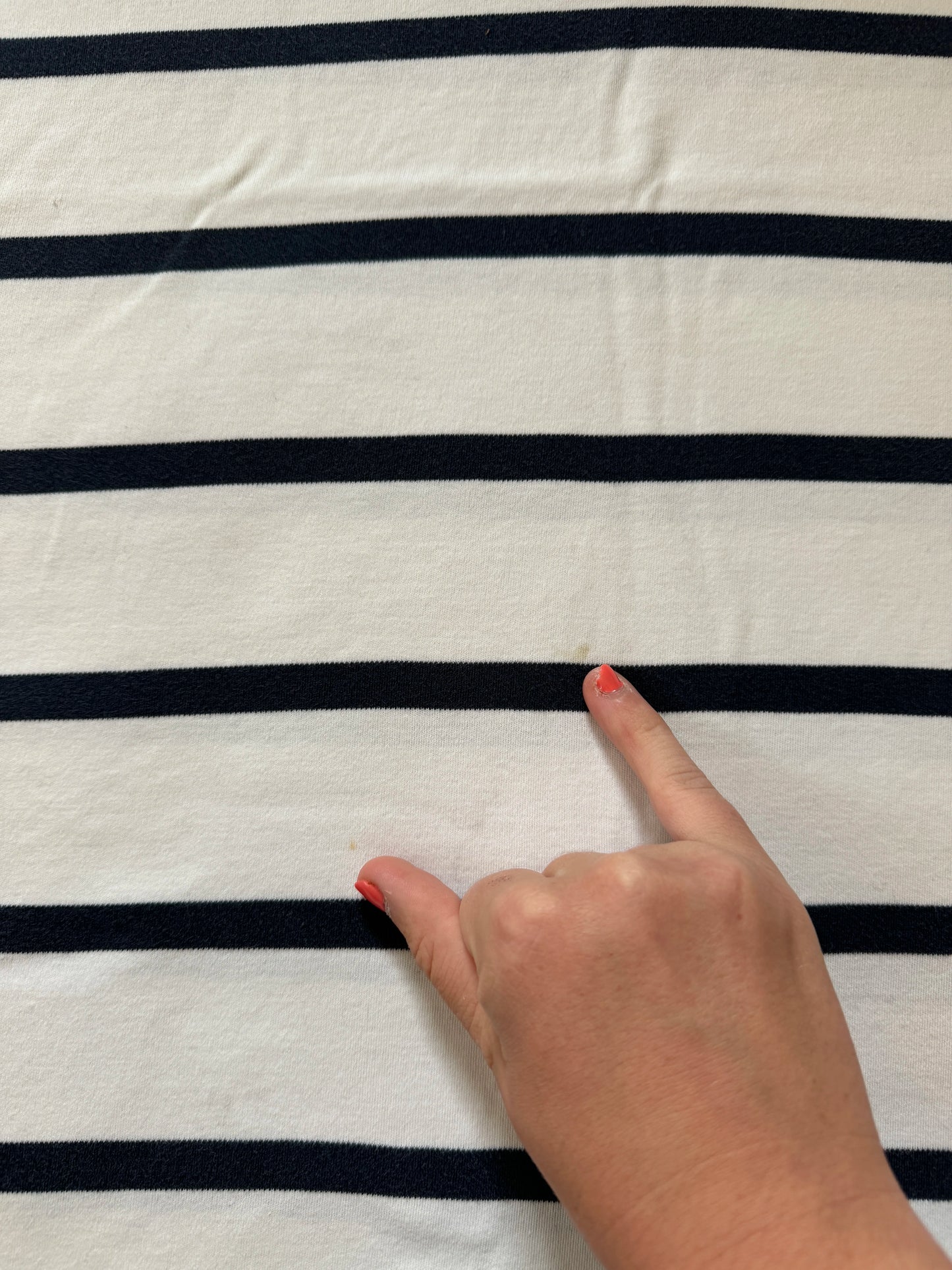 Large Tommy Hilfiger White Navy Polo Shirt