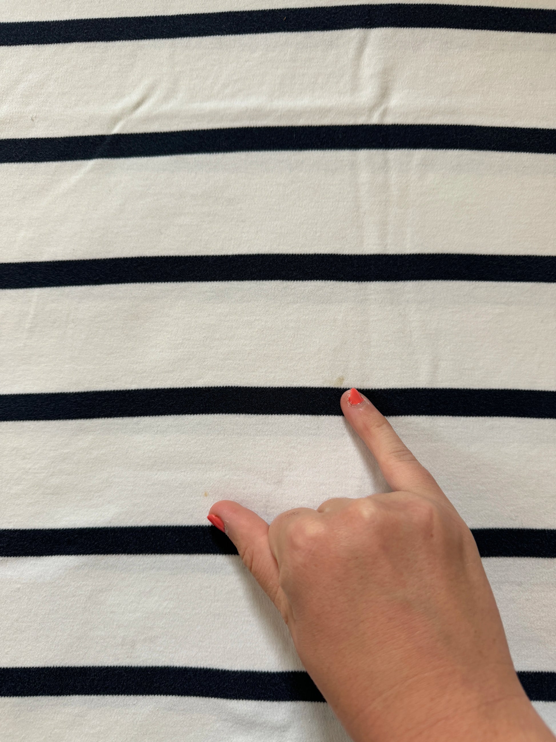 Large Tommy Hilfiger White Navy Polo Shirt