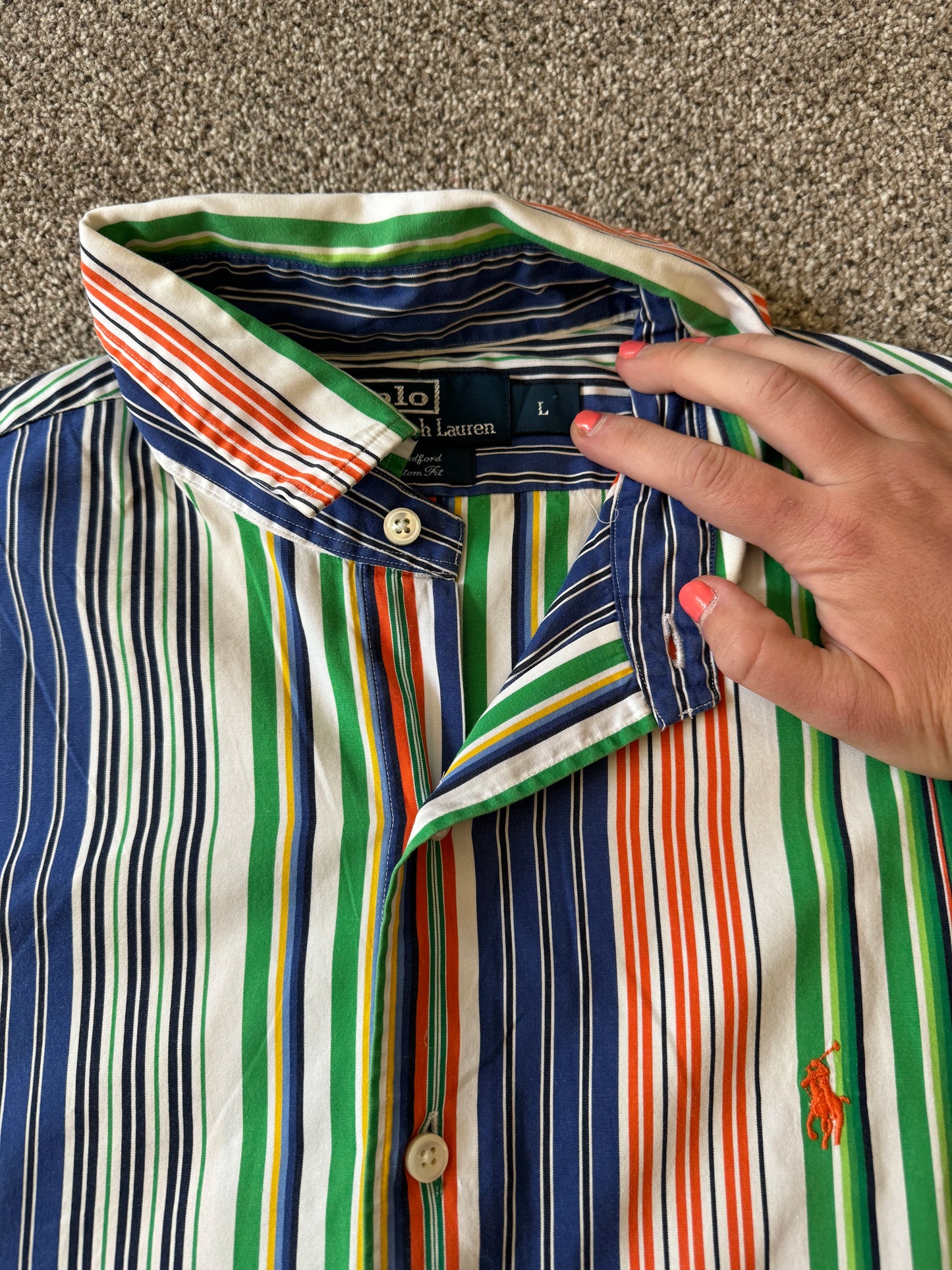 Large Ralph Lauren Striped Shirt