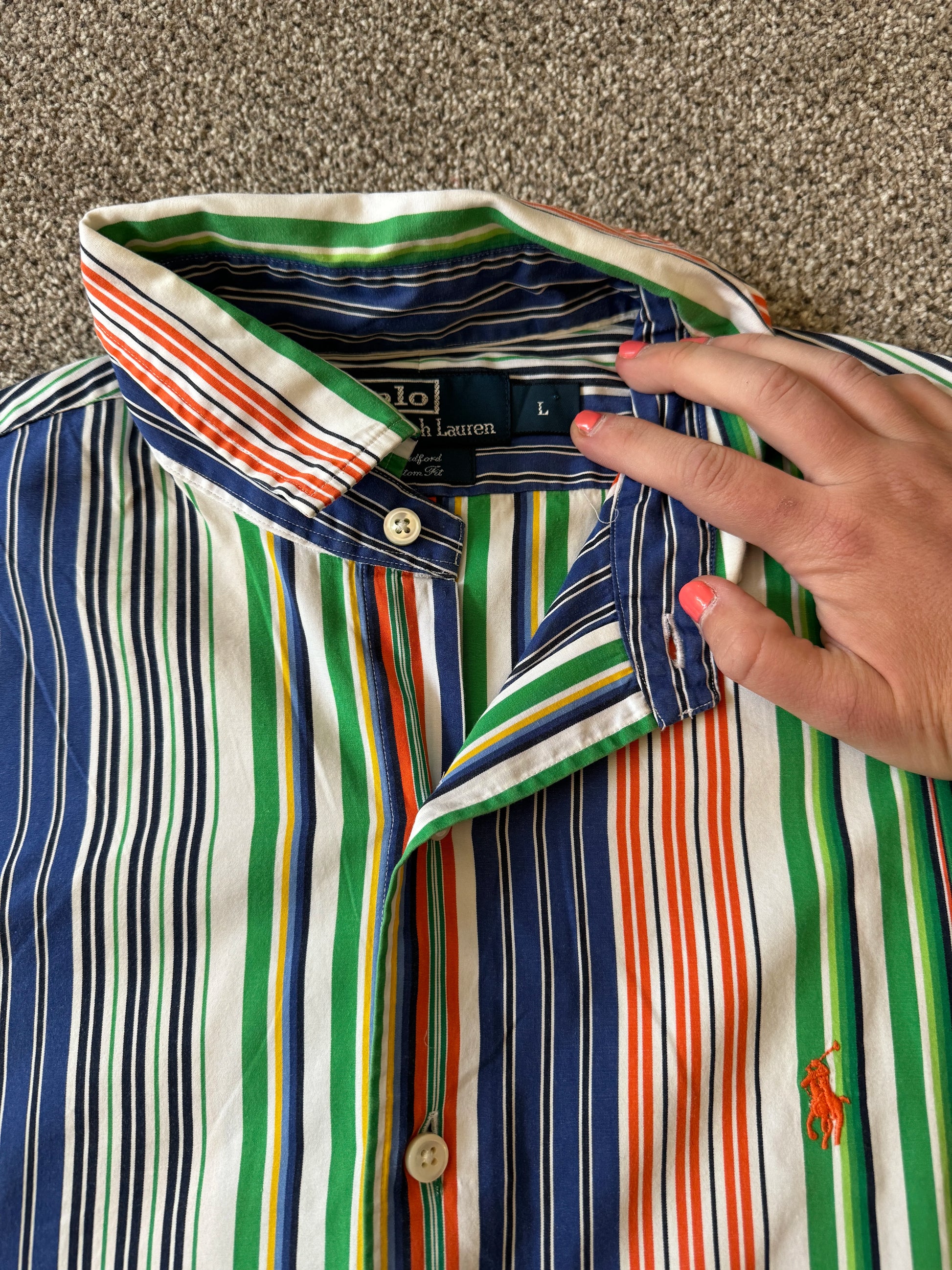 Large Ralph Lauren Striped Shirt