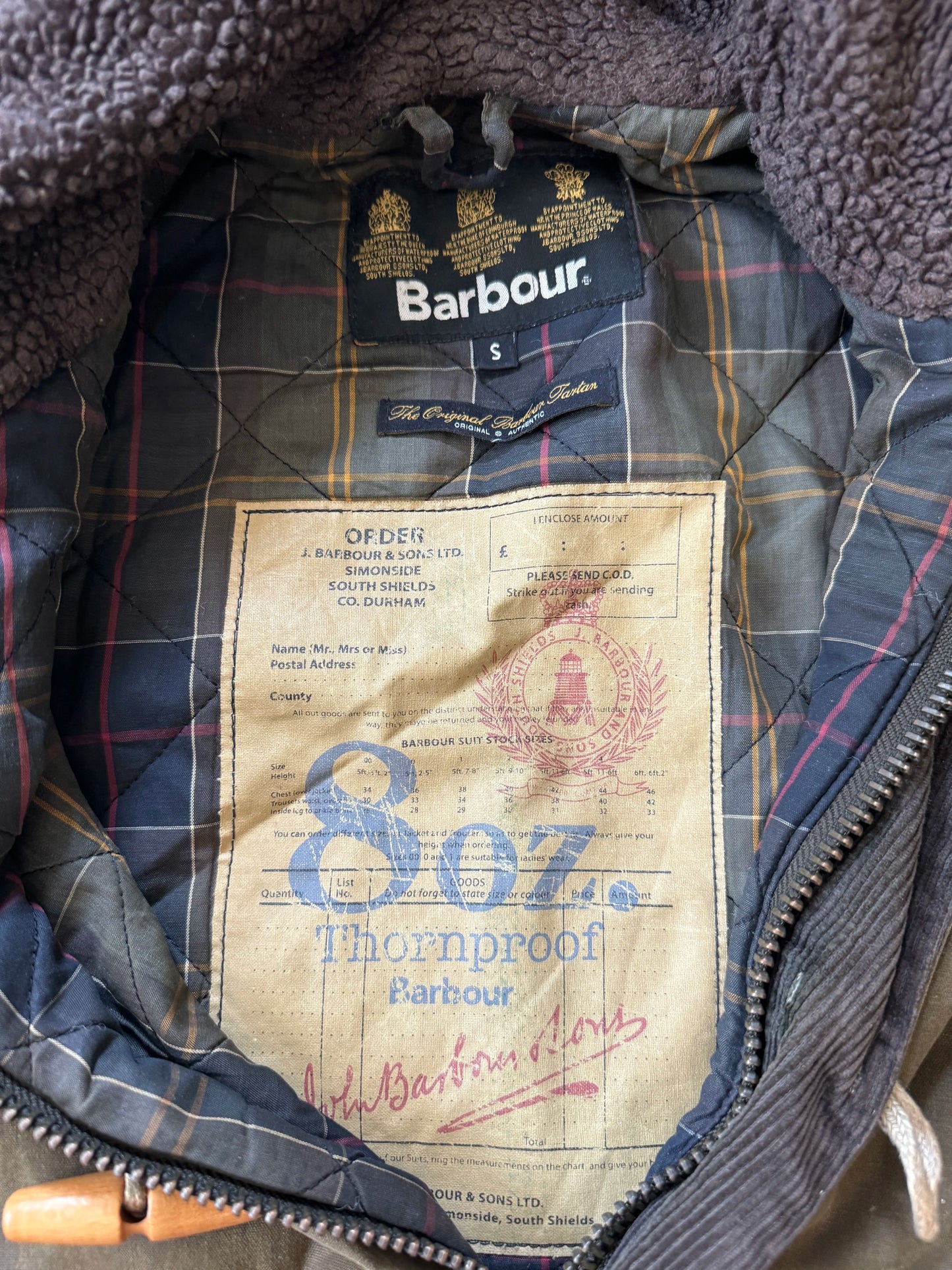 Small Barbour Kirkham Duffle Jacket