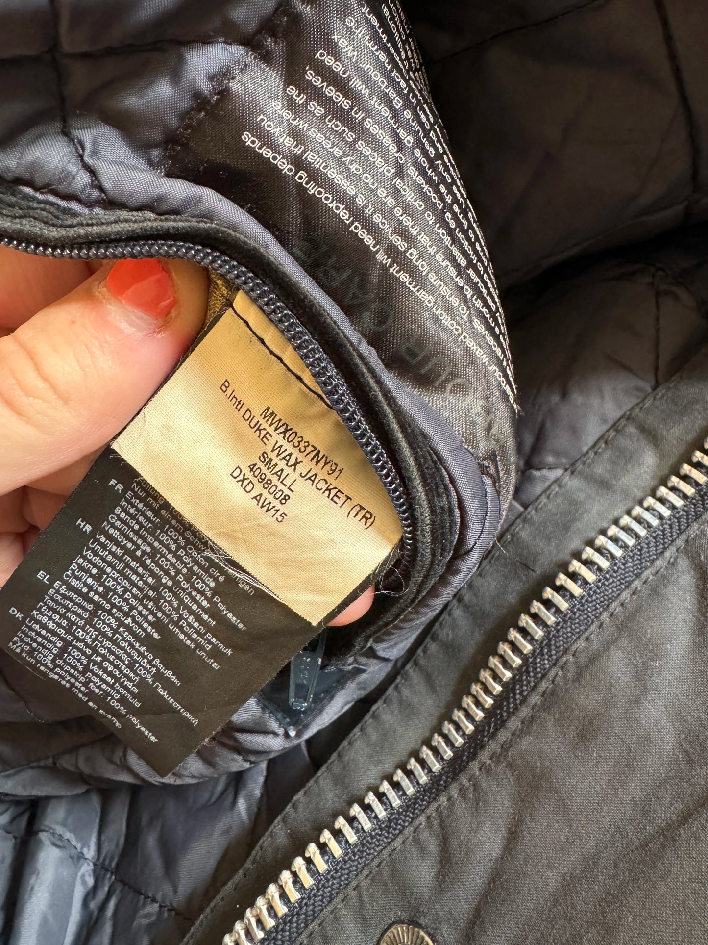 Small Barbour Duke Wax Jacket