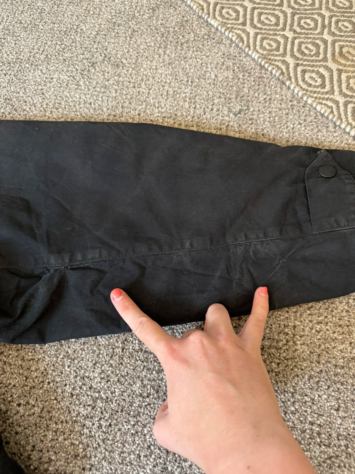 Extra large Barbour Sapper Wax Jacket Mid Length