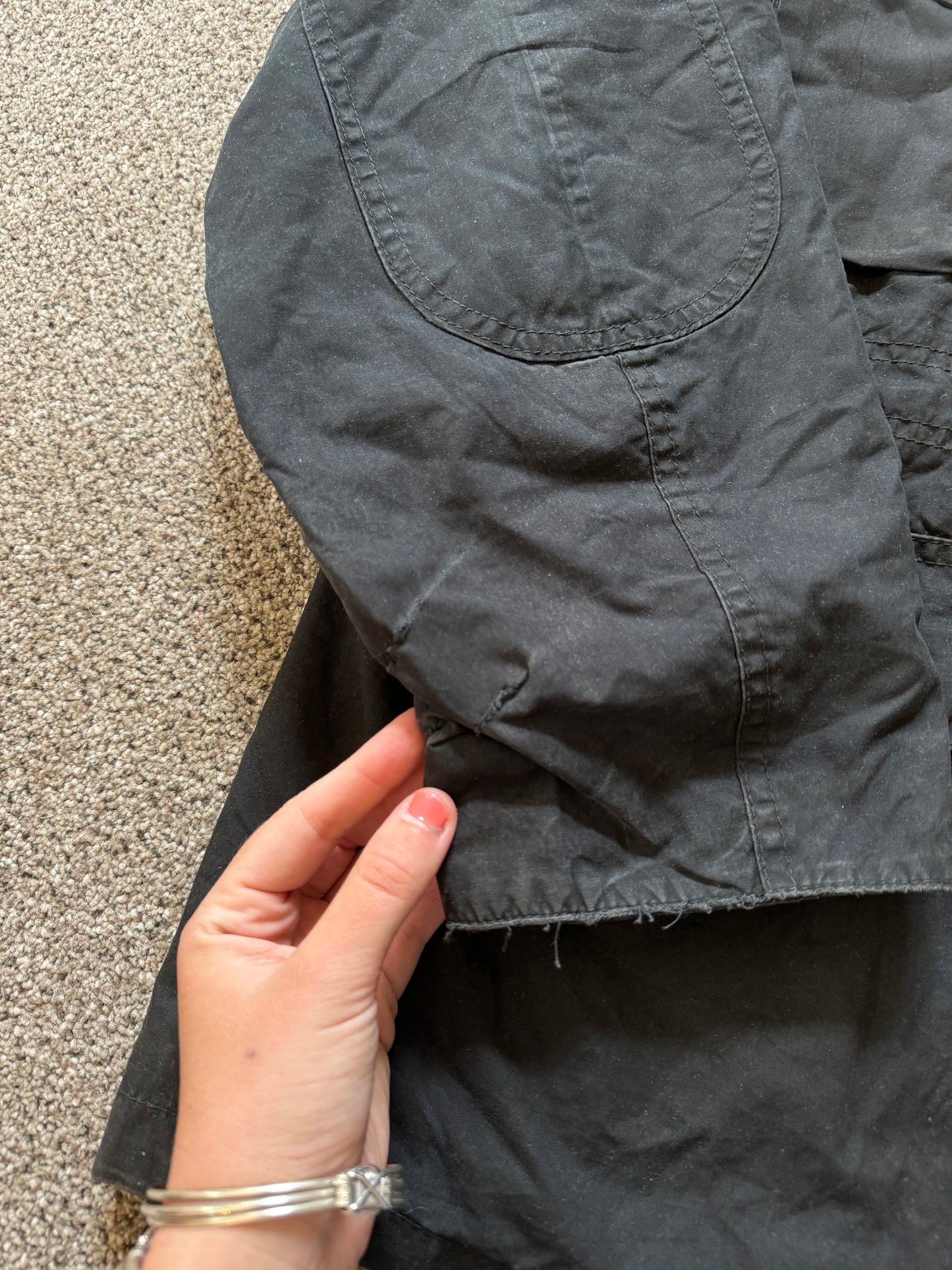 Extra large Barbour Sapper Wax Jacket Mid Length