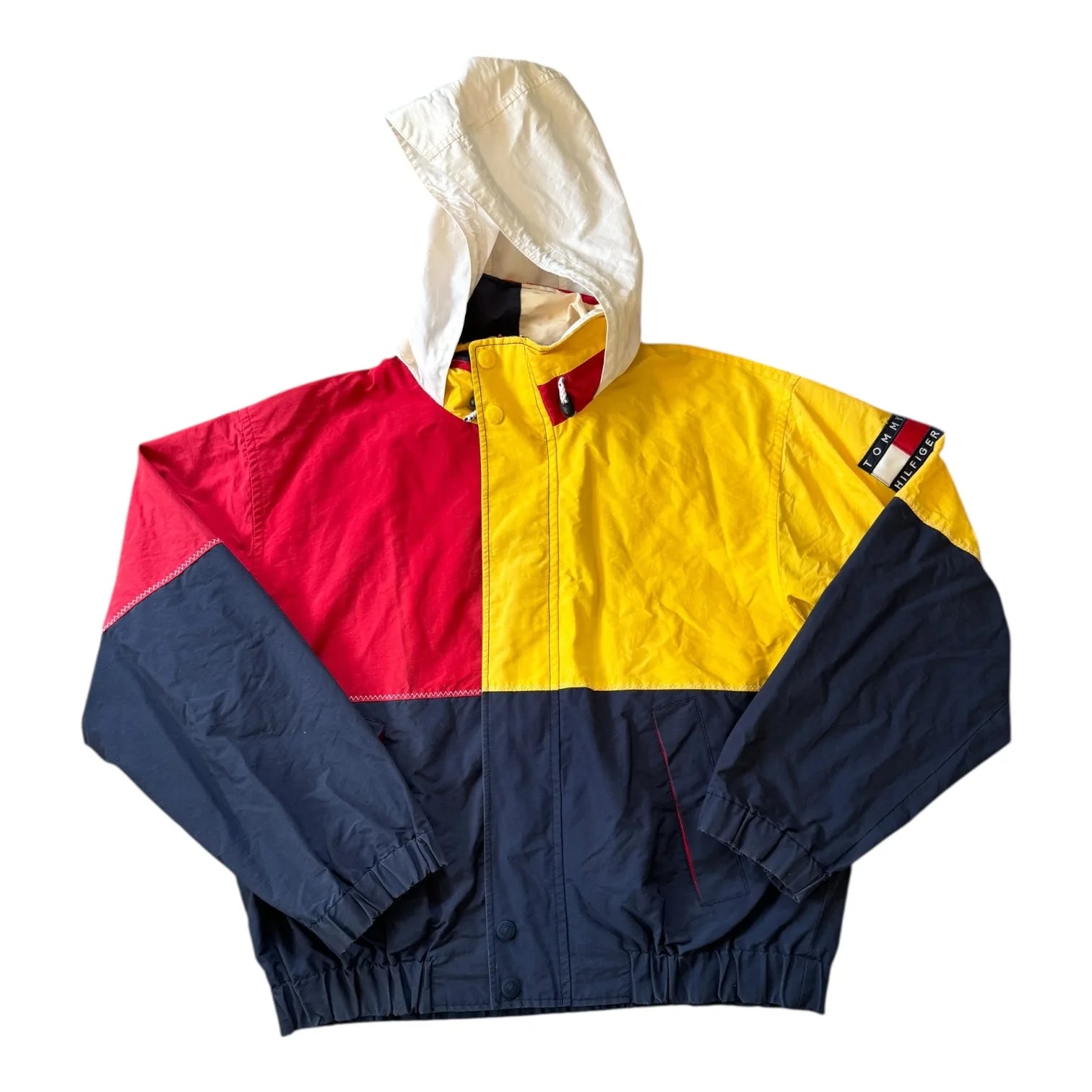 Large Tommy Hilfiger 90's Navy Sailing Coat