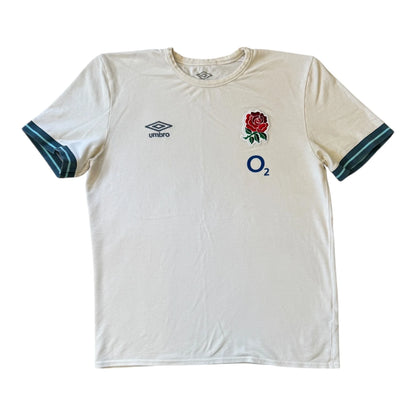 Large Umbro White England Rugby T-Shirt