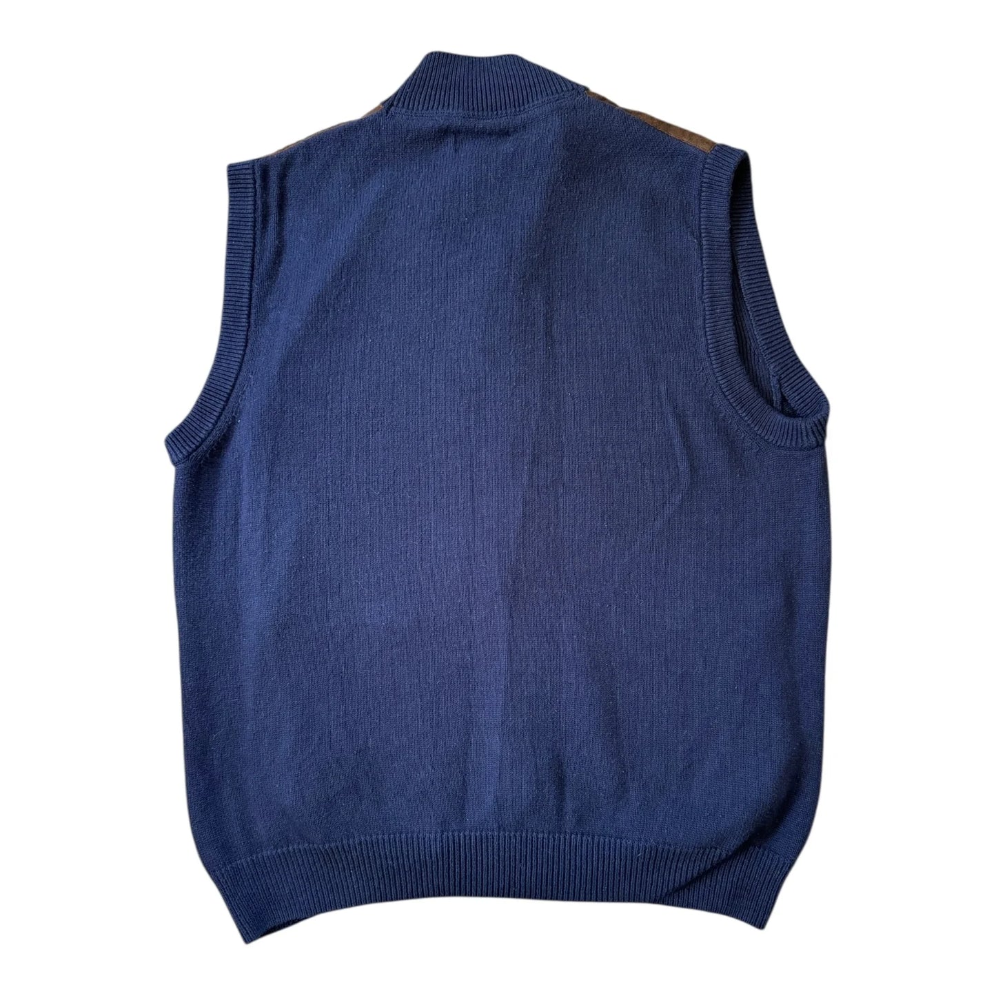 Large Chaps Navy Full Zip Jumper